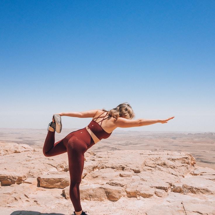 Yoga and wellness studio with natural lighting